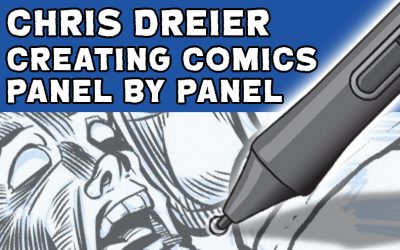 Creating Comics Panel by Panel cover to Freaks & Gods by Chris Dreier