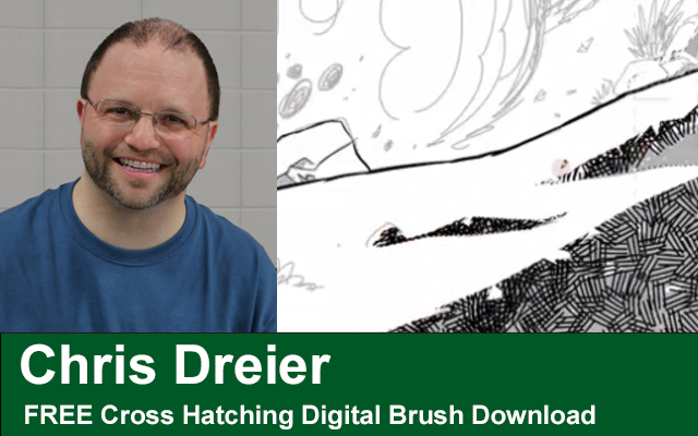 Chris Dreier FREE Cross Hatching Digital Brush