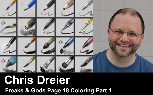 Chris Dreier’s Freaks & Gods Page 18 Coloring