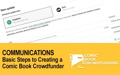 the COMMUNICATIONS part 5 of Basic Steps to Creating a Comic Book Crowding Project