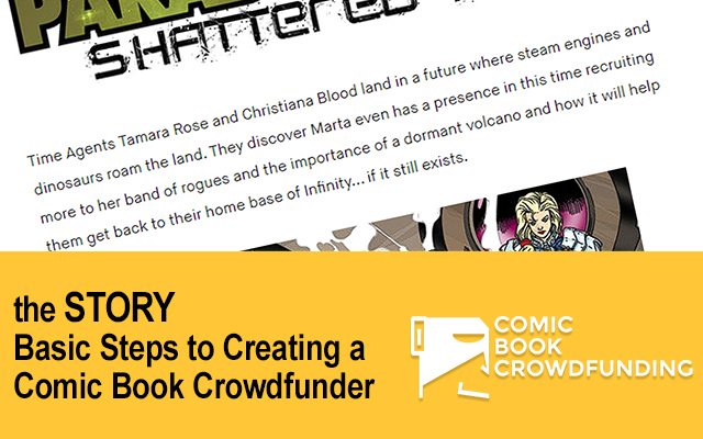 the STORY part 4 of Basic Steps to Creating a Comic Book Crowding Project