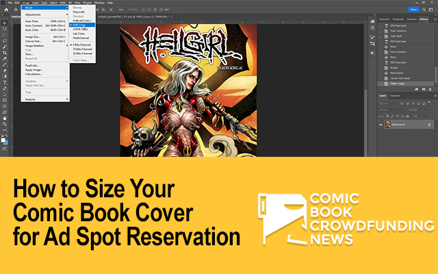 How to Size Your Comic Book Cover for Ad Spot Reservation on Comic Book Crowdfunding News