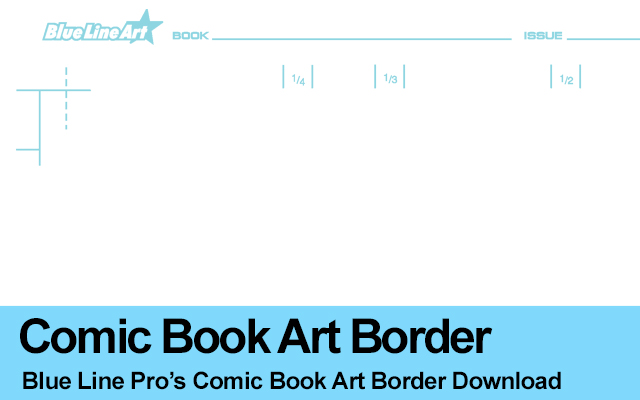 Blue Line Comic Book Art Border Download