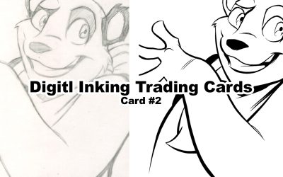 Digital Inking Trading Cards with Manga Studio part 2