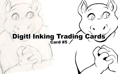Digital Inking Trading Cards with Manga Studio part 6