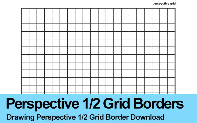 Drawing Perspective Grid Half-Inch Template Download