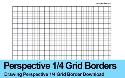 Drawing Perspective Grid Quarter-Inch Template Download