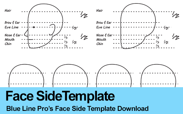 Drawing Face Side Template Download