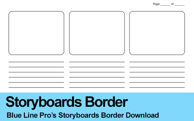Blue Line Storyboards Border Download