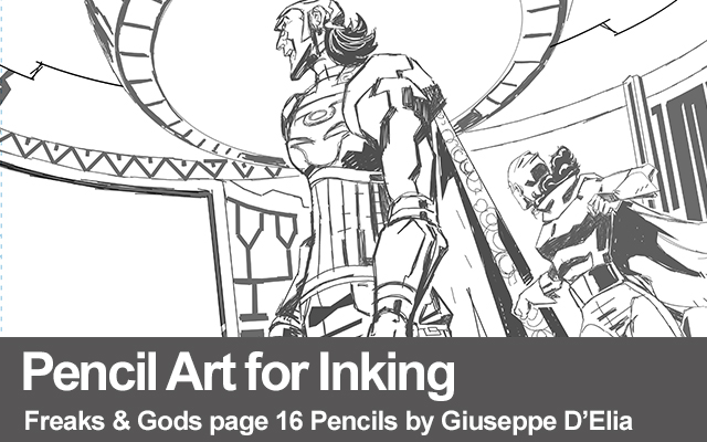 Pencil Art for Inking Freaks & Gods pg 16