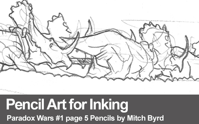 Pencil Art for Inking Paradox Wars pg 5