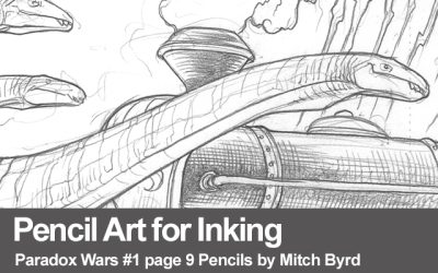 Pencil Art for Inking Paradox Wars pg 9